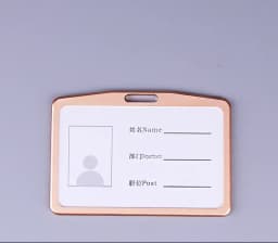 1Pcs Aluminum Alloy Work Name Card Holders Business Work Card ID Badge Lanyard Holder Men Women Metal ID Business Case