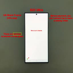 100% Testing for Samsung Galaxy S23 Ultra LCD S918E S918B/DS Display Touch Screen Digitizer Replacement with Defective Screen
