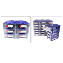 Stackable Plastic Hardware Parts Storage Boxes Component Screws Tool Box Container Screw Parts Tools Packaging Storage Bins