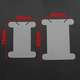 25Pcs 50Pcs 6x8cm Plastic Bobbins Embroidery Floss Set Spool Thread Card DIY Stitch Organizer Holder Sewing Tools Chain Storage