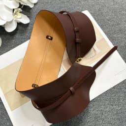 Dual use quality leather waistband for slimming, exquisite and ultra wide leather waist belt, personalized waistband accessories