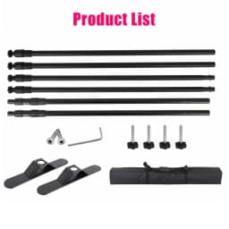 Double-Crossbar Backdrop Background Stand Frame Support System For Photography Photo Studio Video Muslin Green Screen