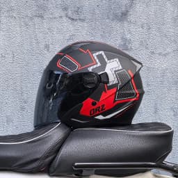 ORZ motorcycle helmet, half face, double mirror, all season men's and women's fashion, half helmet, all season universal