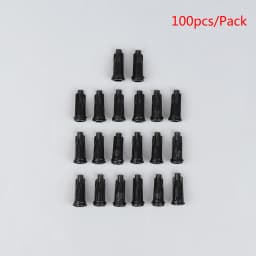 100Pcs Plastic Syringe Tips Caps Injector Dispenser Dispensing Needle Sealing Plug Standard Syringe Luer Stop Caps Supplies