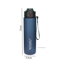 750ml Water Bottle with Straw Time Marker Large Capacity Motivational Plastic Leakproof Water Jug for Gym Travel Outdoor Sports