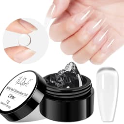 AWStorG Hema Free Poly Nail Gel 30ML Acrylic Gel Finger Extension Transparent Nail Art Extension Quick Building Soak Off UV