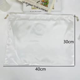 〔CC〕|1Pc Satin Handbag Dust Covers - Breathable Reusable Dust Pouches Luxury Bag Protectors