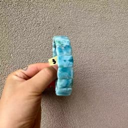 2026 AAA Grade Natural Larimar/Copper Pectolite Bead 10x14mm Bracelet Dominicana Genuine Larimar Gemstone Bangle Woman Wholesale