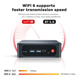 Beelink Mini PC SER5 Max AMD R7 6800U 7735HS R5 5500U R3 3200U 16G 500G NVME Windows Type-C Triple Screen Gamer Mini Computer