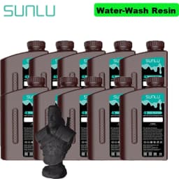SUNLU 10KG ABS-Like/ Standard / Water-Wash/ 14K High Precision Resin 405nm Rapid UV-Curing Photopolymer Resin 1KG/Bottle