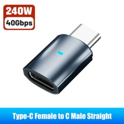240W USB C to C Adapter 40Gbps 8K 60Hz 90 Degree Converter Type C Adapter for MacBook iPhone 15 16 17 Pro Tablet High Transfer
