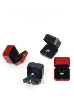 Ele European Sle Nelace Bracelet Ring Earring Box High End Jewelry Paaging Box with Octagonal Bule for Gifts