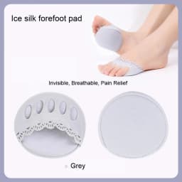 Women Five-Toe Forefoot Cushion Pads for High Heels Invisible Half Shoe Inserts Soft Non-Slip Forefoot Shoe Pads Comfort Shoe