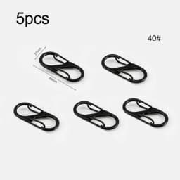 5/10PCS Tactical S Type Carabiner Camping Equipment Mini Anti-Theft Aluminium Alloy Keychain Hook Hiking Backpack Buckle BBK01
