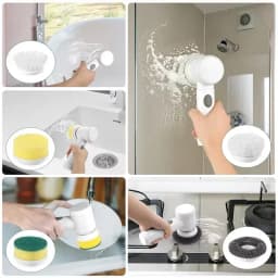 Multi-functional Electric Cleaning Brush for Kitchen and Bathroom - Wireless Handheld Power Scrubber for Dishes, Pots, and Pans