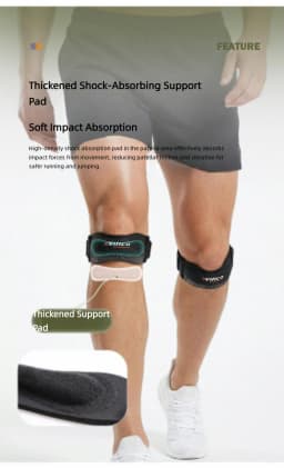1pc VILICO Patellar Strap, Knee Protector Patellar Tendon Support Suitable for Running, Basketball, Jumper Knees, Tennis, Volley