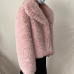 Women's Plus Size Winter Fur Coat Fox Large Lapel Loose Short Top Elegant Warmth for Cold Weather