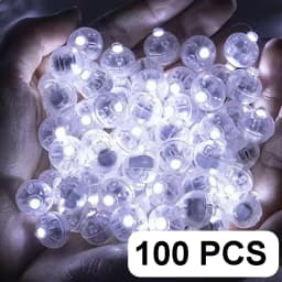 50/100 Pcs LED Balloon Lights Mini Round Ball Balloon Night Light LED Flash Lamp for Paper Lanterns Wedding Party Decorations