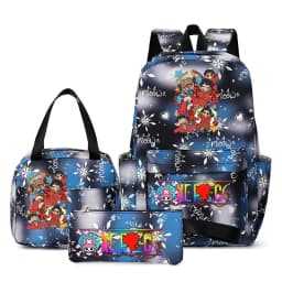 One Piece Backpacks Women Men Capacity School Bag Rucksack Printe Backbag Travel Daypack Male Backpack Mochila 3pcs
