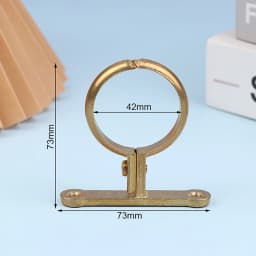 Fit 15 22 28 35 42 54MM OD Brass Pipe Clip Wall Mounted Pipe Support Bracket Clip Support Fixed Plumbing Water With Base