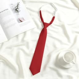 Lazy JK Small Necktie Bowtie For Student Basic Style School Uniform Classic Ties Solid Bow Ties Cravats Girls Red Bowties