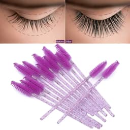 Wholesale 100/500/1000pcs Spoolies for Eyebrow Beauty Tools Eye Lash Extension Colorful Disposable Mascara Wands Eyelash Brush