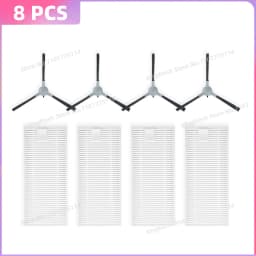 Fit For ROPVACNIC S1/ A1, PRETTYCARE C2, Tipdiy G90,Betboyles V75S, Liectroux N7S-U,VIPSUN Z1, EKAZA Zuno Mop Cloth Brush Filter