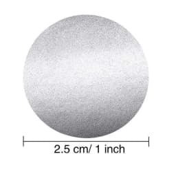 300Pcs 2.5cm/1inch Round Gold/Silver Self-adhesive Scratch Label Stickers,Can Be Used For Scratch Cards, Wedding Gift Cards