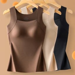 German Fleece Thermal Underwear High-Quality Autumn Winter Base Layer Warm Top Bra-Free Comfortable Undergarment