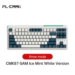 FL·ESPORTS CMK87-SAM Three-Mode Keyboard Full-Key Hot Swap 87-Key 2.4G Wireless Bluetooth Wired Mechanical Keyboard PBT Keycap