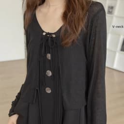 Gray Summer Women's Sun Protection Open Cardigan Lightweight See-through Wrap Shirt Belted Pocket Handkerchief Business Style