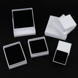 White Frosted Jewelry Packaging Box for Ring Earring Bracelet Necklace Organizer Storage Jewelry Display Gift Box 1pcs