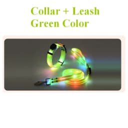 Pet Dog LED Light UP Leash USB Rechargeable PVC With Webbing Glowing Pet Leash Light Up Puppy Dog Night Walking No Collar