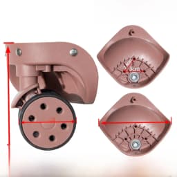 Universal Luggage Wheel Replacement Parts Quiet Universal Spinner Wheels Repair for Suitcase Password Box Shock Absorption