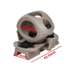 Wadsn Mini Helmet Lamp White Light LED Flashlight Fit FAST HELMET Outdoor Tactical signal Optical hunting equipment Nylon Clamp