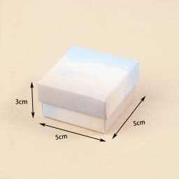 1Pcs Ink Cloud/Marble/Internet Celebrity Paper Box Kraft Paper Handbag Charm Bracelet Necklace Pendant Jewelry Display Gift Box
