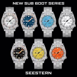 SEESTERN SUB600T Mens Diver Watch Automatic NH35 Movement Ceramic Bezel Lume Mechanical Wristwatches Sapphire Waterproof V3 S407