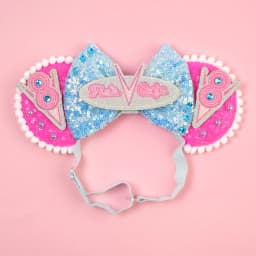 Mouse Ears Adjustable Headband Cartoon Sequin Bows Headband Birthday Party Christmas Princess Cosplay Costume For Women Adult