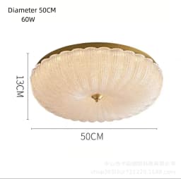 New Technology Acrylic Lampshade Crystal Sand Ceiling Light for Living Room Dining Room Bedroom Corridor LED Lighting Fixtures