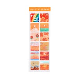 1 Sheet Adorable PVC Waterproof Laser Sticker for DIY Scrapbook Journal Diary Notebook phone Decoration
