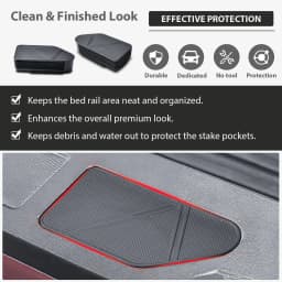 Bed Rail Stake Pocket Covers for Chevrolet Silverado EV/GMC Sierra EV 2026 2025 2024 Truck Bed Rail Hole Plugs Pocket Caps Cover