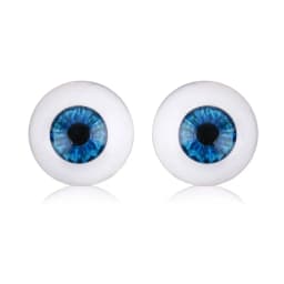 1Pair 20/22/24mm Acrylic Eyeball Realistic Dolls Eyes Plastic Half Round Hollow Back Fake Eyes Eyeballs DIY Making Doll Bear Toy