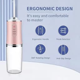USB Portable Water Flosser 240ML Oral Irrigator with 4 Nozzles Dental Cleaning Jet Tool for Teeth Pick Mouth Oral Cleaning Agent