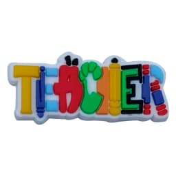 1PVC Schoolbag Pencil Study Styles Children Sandals Shoe Charms Cute Shoe Decorations Clog DIY Wristband Charms