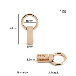 10/30/100PCS Metal Leaf Shape Bag Anchor D-ring For DIY Leather Shoulder Handbag Straps Hanger Hooks Connector Clips Accessories