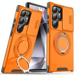 Slide Camera Protection Magnetic Stand Phone Case for Samsung S25 S24 S23 Plus S21 S22 Ultra S20 FE A54 A15 A14 A05 A05S Cover