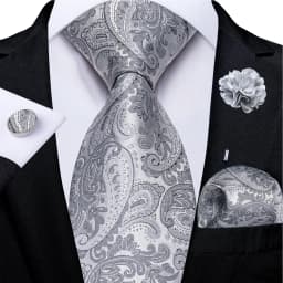 Floral Pink Ties For Men Wedding Party Man Tie Handkerchief Brooch Cufflinks Set Men Accessories Gravata