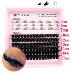 Large Capacity Eyelash Book 5D Fluffy 60D-300D Eyelash Bundle Mange Eyelash Nail Effect Fairy Anime Eyelashes Multiple Mixed Sty
