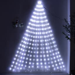 New Year LED Christmas Lights Outside Outdoor Warm White Waterfall Curtain Fairy Lights for Bedroom Icicle Girland Street