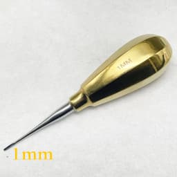 Pet Dental Instruments Feline Canine Dental Elevators with Auxiliary Wing Short Handle Straight Root Elevators Oral Examination